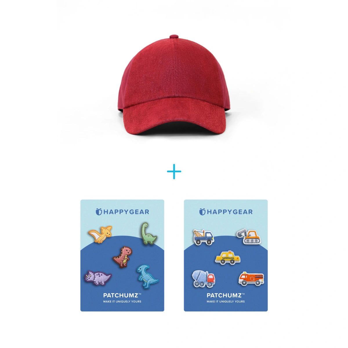 Baseball Cap Dinos & Vehicles Starter Bundle